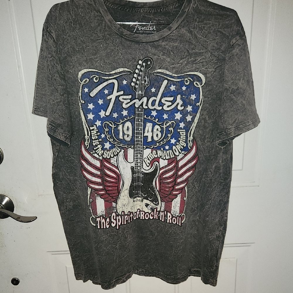 Fender Gray Graphic Men's T-Shirt